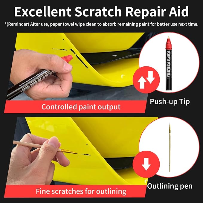 Carhoo C5H Zesty Yellow Compatible with MINI Cooper Exact Match Touch Up Paint Pen