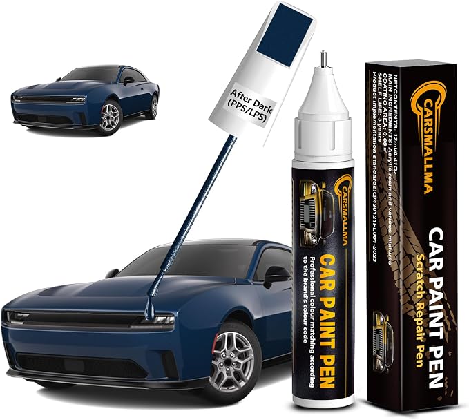 After Dark(PPS/LPS) Car Touch Up Paint for Dodge, Color Accurate Car Paint Scratch Repair Pen Kit Quick & Easy Fix Vehicle Chips and Automotive Nicks Scuff