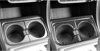 NVCNX Real Premium Carbon Fiber for Toyota 2nd Gen Tacoma Accessories 2010-2015 2011 2012 2013 2014 Car Center Console Organizer Panel Frame Cover Interior Trim Thick Overlay Sticker Decal 3PCs