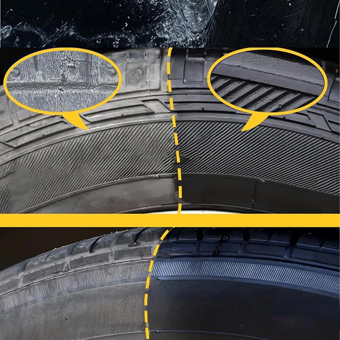 Polish Tire Paste | Tire & Wheel Care Products - 100g Long-Lasting High Gloss Black Coating for Automotive Waxing Polishing Maintenance Renovate Trim Cleaning Refurbishing