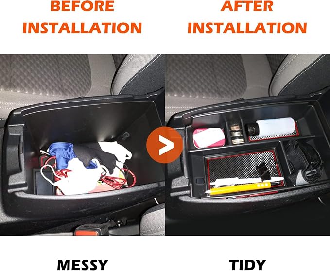 Compatible with Ford Escape 2020 2021 2022 2023 2024 2025 2026, Bronco Sport 2021-2023 2024 2025 2026 Accessories Center Console Tray Organizer, Armrest Secondary Storage Box