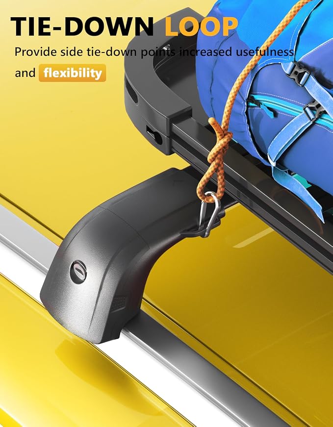 Tuyoung 300lbs Roof Racks Cross Bars Fit for Mazda CX50 CX-50 Hybrid 2023 2024 2025 2026 with Flush Side Rails, Lockable Heavy Duty Aluminum Crossbar Roof Rail Cargo Carrier Rooftop Black Accessories