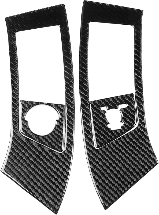 NVCNX Real Premium Carbon Fiber for Toyota 2nd Gen Tacoma Accessories 2005-2011 2006 2007 2008 2009 2010 Car Dash Center Air Vent Panel Cover Interior Trim Thick Overlay Sticker Decal 4PCs - Style C