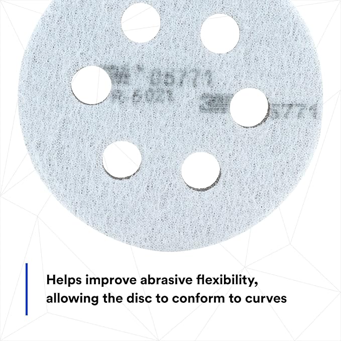 3M Hookit Soft Interface Pad 05771, 3 in, Foam, Quick Change, Soft Pad for Autobody Sanding