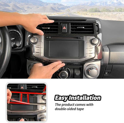 JeCar 27pcs Full Set Carbon Fiber Interior Trim Kit for 2010-2019 Toyota 4Runner Interior Accessories