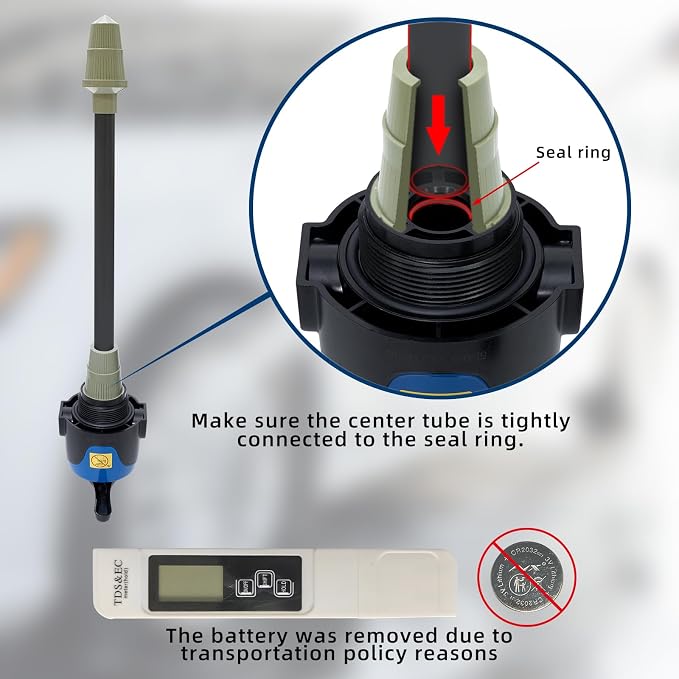 Filterelated Deionized Water System for Car Wash, Comes with 10L Brand Resin,Spotless Water Spot Remover Filter with Bypass Outlet Mode, Fit for Cars/RVs/Motorcycles/Solar Washing