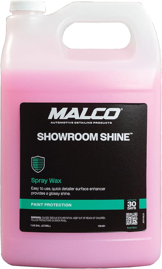Malco Showroom Shine Spray Car Wax and Instant Detailer - Best Car Wax Spray for Professional Finish/Easy to Use Instant Detailer/Cleans and Waxes Painted Surfaces, Metal and Glass (110401)