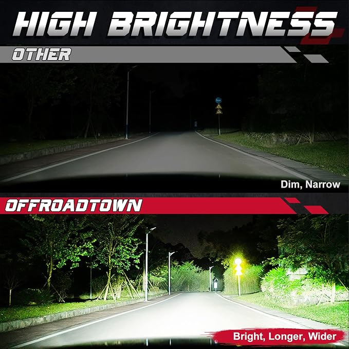 OFFROADTOWN 30inch LED Light Bar 660W LED Driving Light Spot Flood Combo Beam Off Road LED Lights Waterproof Bumper Light for Truck Pickup Toyota Chevy Ram UTV Polaris Can Am