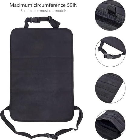 BXBXHD 6 Pack Tactical Truck Organizer Back Seat Storage Car Seat Storage Bag Molle Panels for vehicles, Car and SUV with Lots of Handy Compartments (Black)