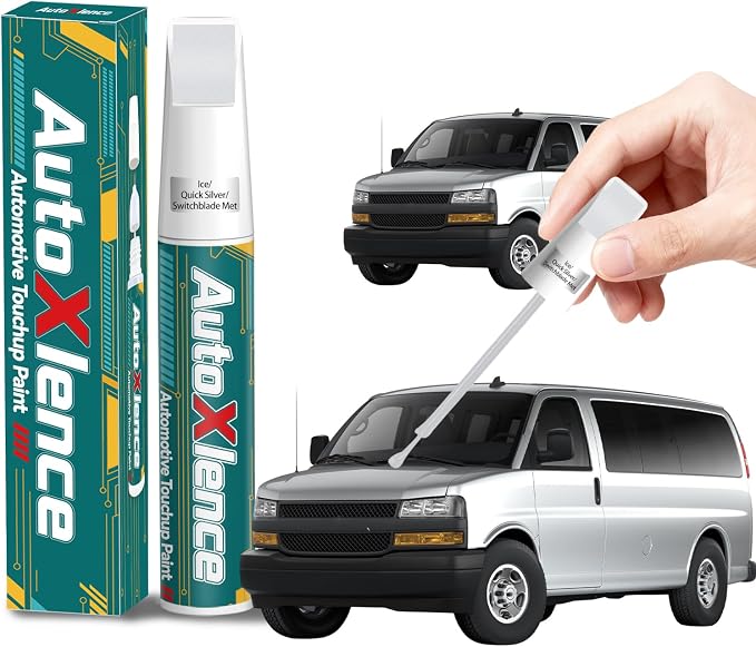 Ice/Quick Silver(GAN/9W5) Touch Up Paint Compatible with Chevrolet Car Paint Pen Scratch Repair Automotive Scratch Remover Fix Exact Color Match