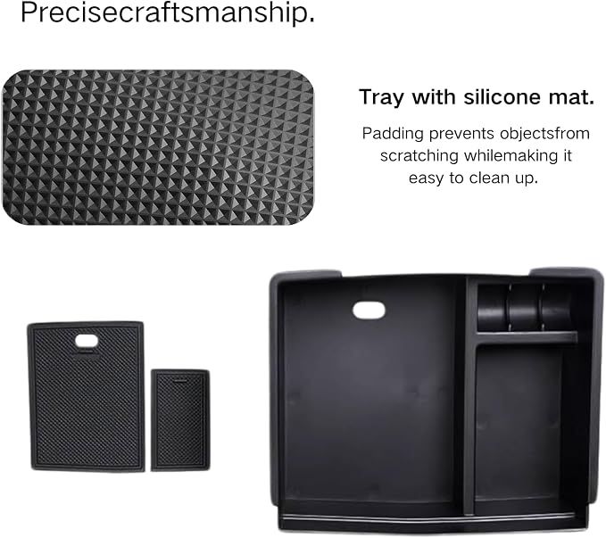 Center Console Organizer for Toyota 2026 2025 2024 Tacoma(4th Gen) Accessories Armrest Box Storage Tray Tidy and Simplify Car Middle Console