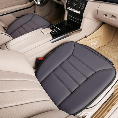Lofty Aim Premium Car Seat Cushion, Driver Cushion with Comfort Memory Foam & Non-Slip Rubber Bottom, Car Seat Pad Works with 95% of Vehicles and Office Chair or Home (Grey)