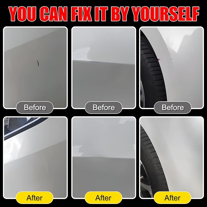 Car Touch Up Paint(Pure White(LC9A/0Q)) for Volkswagen, Car Paint Scratch Repair Kit, Quick & Easy Solution to Repair, 2 in 1 Scratch Remover Pen with 2PCS Disposable Micro Applicators