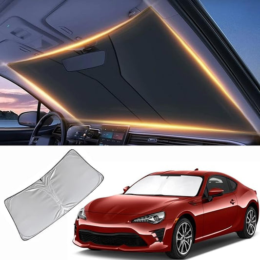 Windshield Sun Shade for 2017-2021 Toyota 86/2022-2023 Toyota GR86 Front Window Shades Cover for 2013-2023 Subaru BRZ/2012-2016 Scion FR-S FRS Windshield Sun Visor Protector Car Accessories
