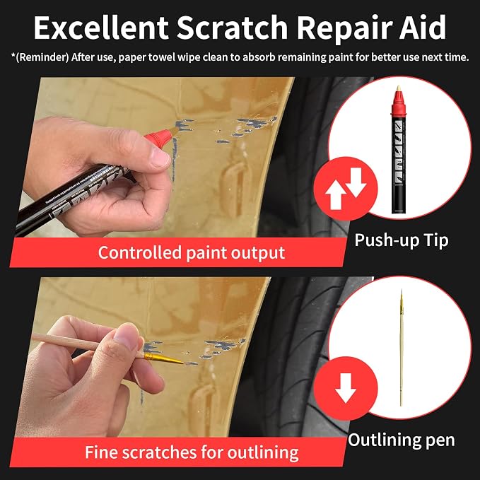 Carhoo B53 Sparkling Brown Metallic Compatible with BMW Touch Up Paint Pen - 0.56 Fl Oz (16ml)