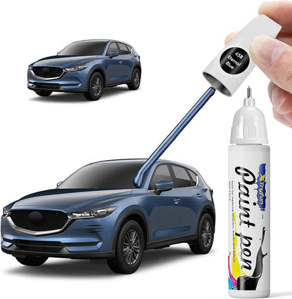 45B Eternal Blue Touch Up Paint Compatible with Mazda, DIY Car Paint Scratch Repair, Quick & Easy Fix Automotive Scratch Repair for CX-5/CX-3/Mazda3/Miata/MX-5