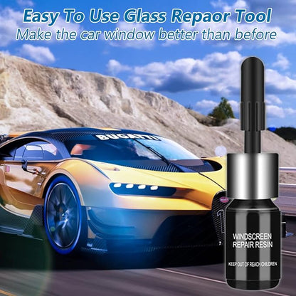 Brennenstuhl Windshield Repair Kit, 2 Pack Windshield Repair kit for Chips and Cracks, Quick Fix for Rock Chip Repair Kit Windshield, Slow Pressure Repair, All car Crack Types Window chip Repair kit