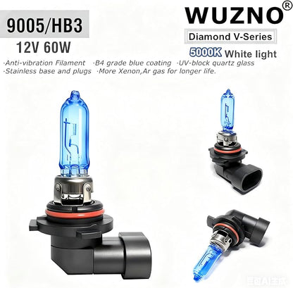 2 Pack 9005 Halogen Headlight Bulb 12V 60W HB3 White 5000k Auto Car Low High Beam Light Bulbs Headlamp Super Bright…