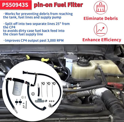 Upgraded Woven CP4 Disaster Prevention Kit Compatible with 2011-2022 Ford F250 F350 F450 F550 Super Duty - 6.7L Powerstroke Diesel Engine Replace# CP4-6.7F-BP-G2.1, 7031190