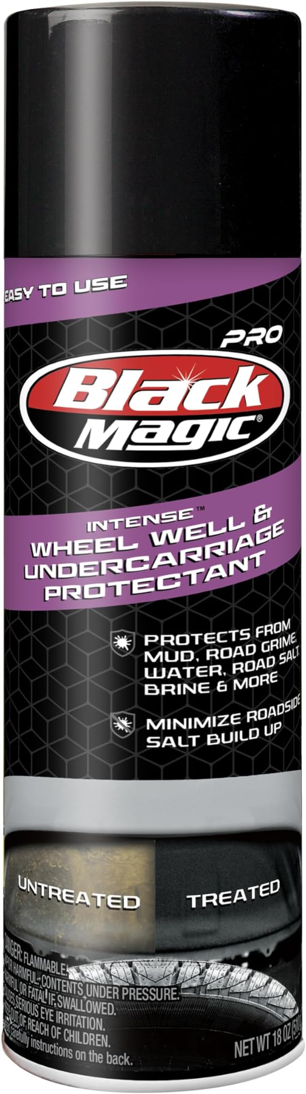 Black Magic 120252 Pro Wheel Well & Undercarriage Protecant from Water, Mud, Roadside Salt Build up & More, Restores to Like New Finish