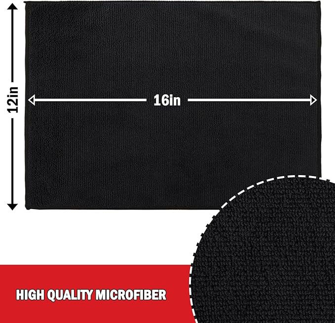 AIDEA Microfiber Cleaning Cloth 12 Pack, Microfiber Towels for Cars, Soft & Absorbent Cleaning Rags, Premium Lint Free Shop Towels for House, Kitchen, Car, 12inx16in