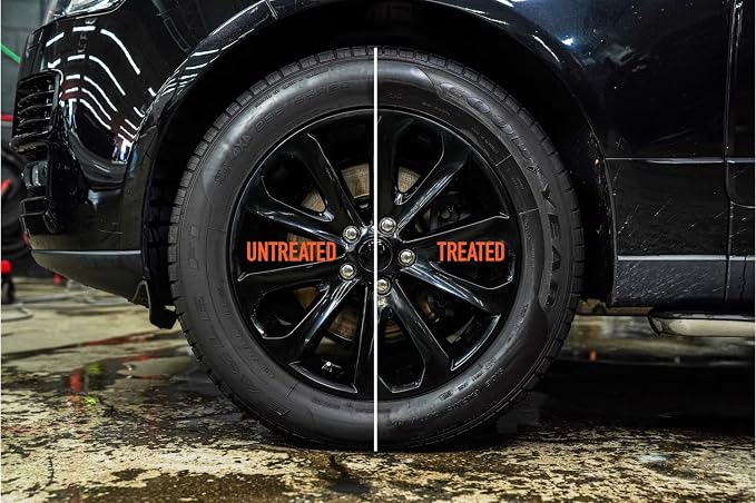 GlassParency Tire Dressing (16 oz.) | No Sling, Non-Greasy Tire Shine Spray | Rich Satin Coating for Rubber, Plastic, Vinyl