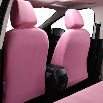 Flying Banner Butterfly car seat Covers ful Set Fashion Universal Lady Woman Female Rear Bench Split Colorized (Full Set - Lace, Solid Pink)