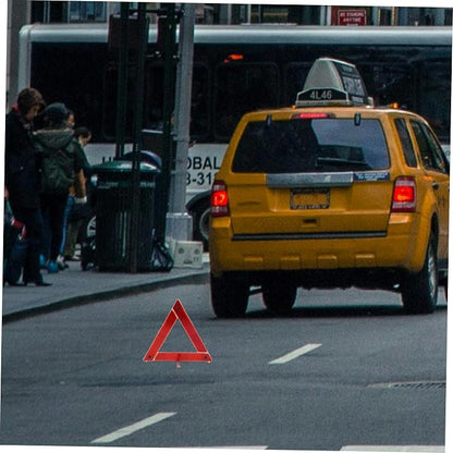 Emergency Triangle Warning Sign for Cars Reflective Roadside Safety Triangle Foldable Car Emergency Tool for Roadside Assistance