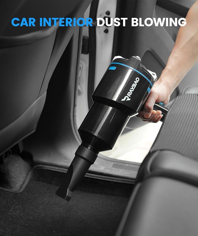 Air Cannon Car Dryer Blower -1300W Filtered Car Blower for Drying, 22000FPM / 90CFM Air Dryers, Blowers & Blades for Car Detailing, Washing, Cord 5M/16.4Ft Blower for Boat RV Motorcycle