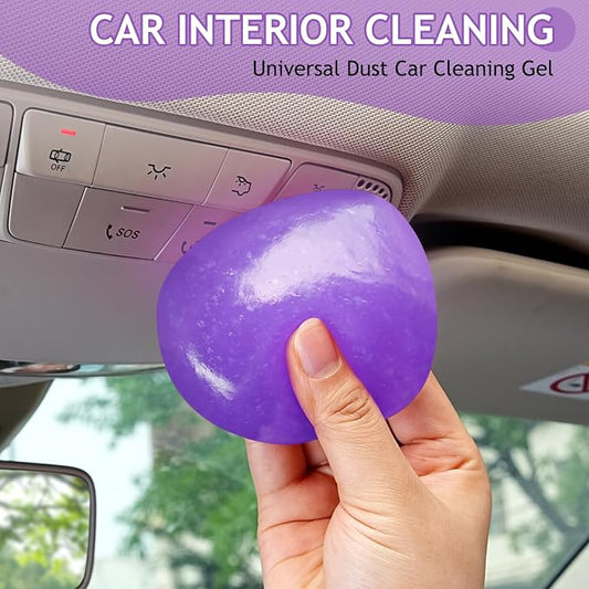 TeSabMi Car Cleaning Gel Car Cleaning Putty Car Putty Car Interior Cleaner Car Slime Car Detailing Kit Car Accessories Gifts for Men Women Stocking Stuffers Purple