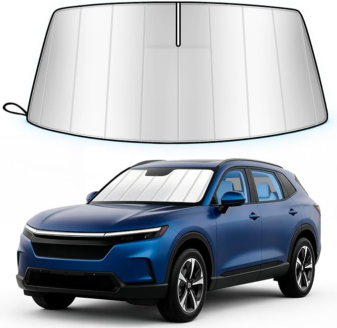 Windshield Sun Shade for Honda Prologue EV 2024-2026, Custom Fit Folding Design Car Front Window Sunshade Sun Visor Shield Accessories for Interior Protector, Blocks UV Rays Heat