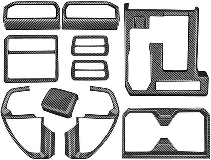 Interior Trim for Toyota 4Runner 2025 2026 Carbon Fiber Gear Shift Panel with Steering Wheel Trim