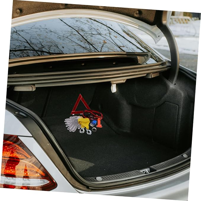 Ciieeo Emergency Roadside Kit for Vehicles Compact Automotive Tool Set with Multi-Functional Accessories for Travel Inspections and Emergency Situations