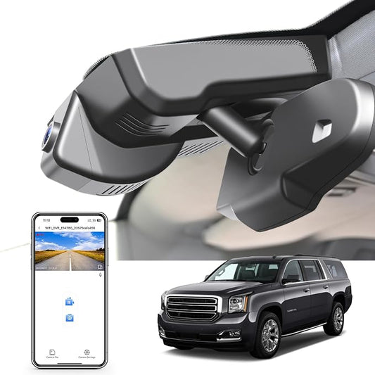 mangoal STARVIS 2 Front 4K HDR Dash Cam IMX678, Custom Fit for GMC Yukon, Yukon XL 2015 2016 2017 2018 2019 2020(Model D), 5GHz WiFi, GPS, 64GB Card
