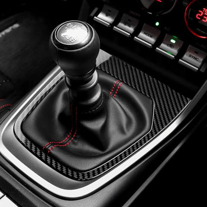 AIRSPEED Hard Carbon Fiber for Toyota GR86 Subaru BRZ 2021 2022 2023 2024 2025 Car Gear Shift Panel Cover Center Console Gearbox Panel Interior Trim Accessories, Black, Manual Transmission