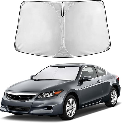 EcoNour Windshield Sunshade Compatible for Honda Accord 2008-2010 2011 2012, Sun Visor for Front Windshield & Window Sun Shade Cover, UV Heat Blocker & Protector, Car Accessories
