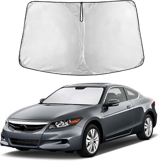 EcoNour Windshield Sunshade Compatible for Honda Accord 2008-2010 2011 2012, Sun Visor for Front Windshield & Window Sun Shade Cover, UV Heat Blocker & Protector, Car Accessories