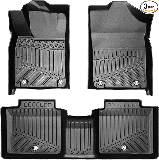 Floor Mats for 2013-2018 Lexus ES350,All-Weather TPE Rubber Floor Mats Fits 1st & 2nd & Row,Anti-Slip Floor Liners Full Set Automobile mats Accessories Black (2013-2018 ES350)