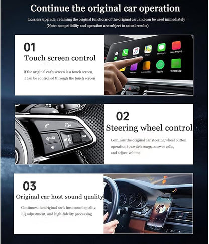 Wireless Android Auto Adapter for Volvo S60 V60 XC40 2017-2025,Fast Auto-Connect Android Auto Wireless Adapter,Plug and Play Mini Stable Adapter