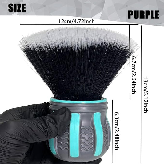 Ultra Soft Detailing Brush, Handle XL Brush - Ultra Soft Bristles, Multi-Color Handles, Removable Brush Heads, with Storage Rack, Covers Large Area Inside or Outside Vehicles(Green)