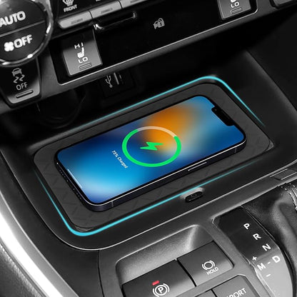 3PCS Center Console Organizer Compatible with Toyota 2019-2025 RAV4 Hybrid, Prime (PHEV) Accessories ABS Plastic & Silicone Material Center Console Liner Tray
