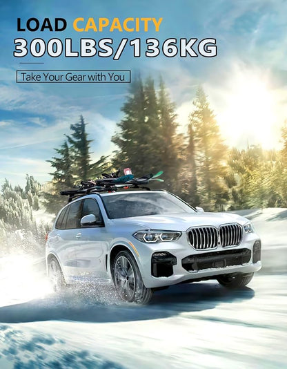 Tuyoung 300lbs Lockable Roof Rack Cross Bars Compatible with BMW X5 G05 2019-2026, Heavy Duty Aluminum Roof Rails Crossbars Bike Kayak Snowboard Rooftop Cargo Carrier SUV Luggage Accessories