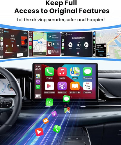 Wireless CarPlay Adapter for iPhone Wired Carplay to Wireless，Mini USB Design for Cars Automatic Connection 5.4WIFI Plug &Play for 2016+ Car