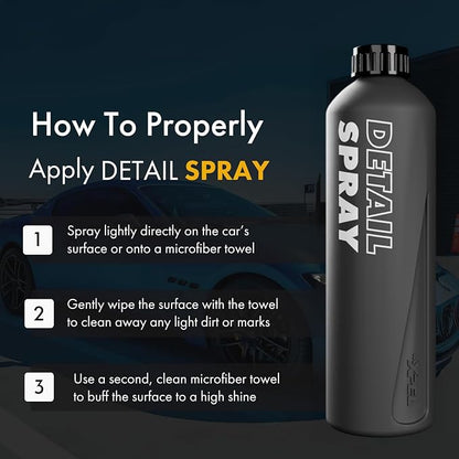 XPEL Detail Spray, 16oz - High-Gloss Professional Detailing and Cleaning Spray Enhances Car's Exterior with Streak-Free Finish and Shine