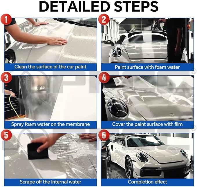 for Toyota Corolla GR 2023-2024 TPU Clear 9Mil Pre-Cut Paint Protection Film Car Vinyl Wrap,PPF Transparent Protective Anti-Scratch Self Adhesive Waterproof Car Wrap Film,for Rear Side