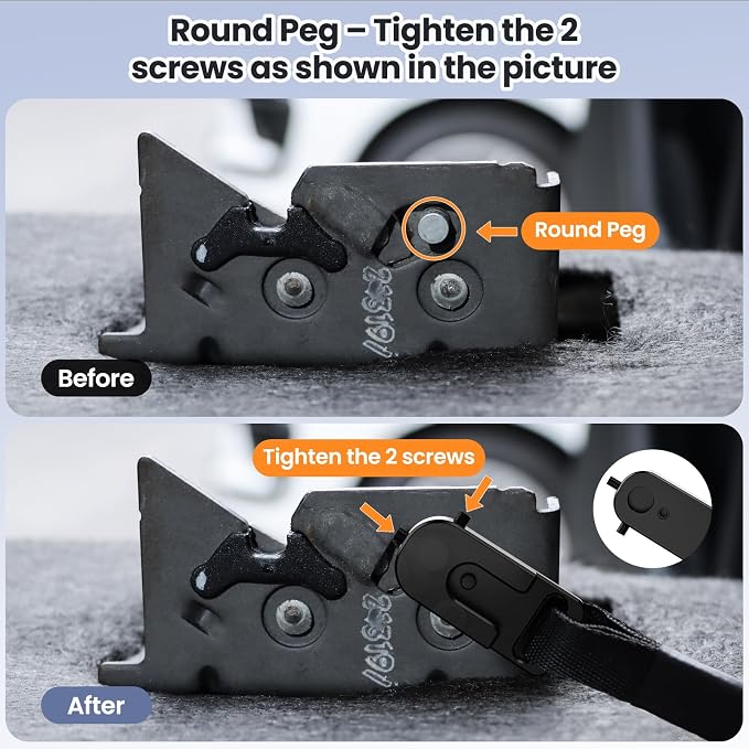 Kaishengyuan Upgraded Rear Seat Quick Release with Elastic Rope Compatible with Ford F-150 (2009+) & F-250/350 (2017+)