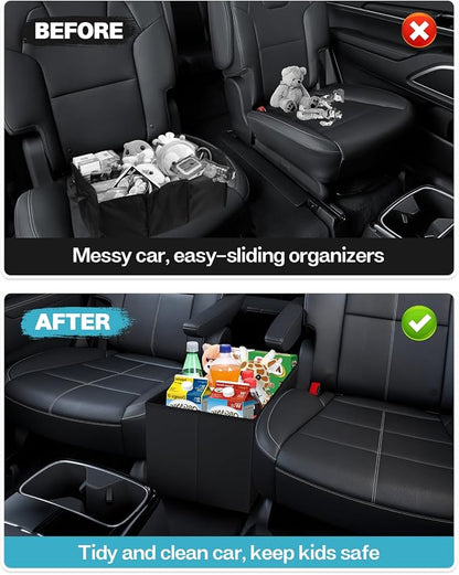 Mixsuper Liner Car Seat Organizer for Kia Telluride 2026 2025 2024-2020, Console Organizer Backseat Box for Kia Telluride, Kids Toys Baby Supplies Dog Toy Box Storage Bin Travel Accessories