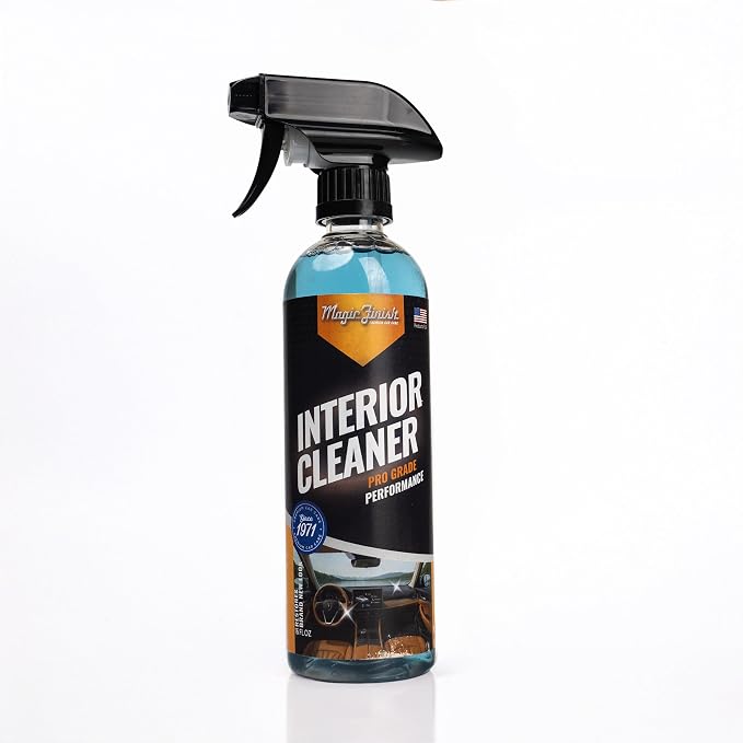 Magic Finish Interior Cleaning Spray (16 fl oz) – All-in-One Car Cleaner Spray for Seats, Dashboards & Consoles – Fast-Acting Car Cleaning Supplies for Rubber, Plastic, Carpet & Upholstery