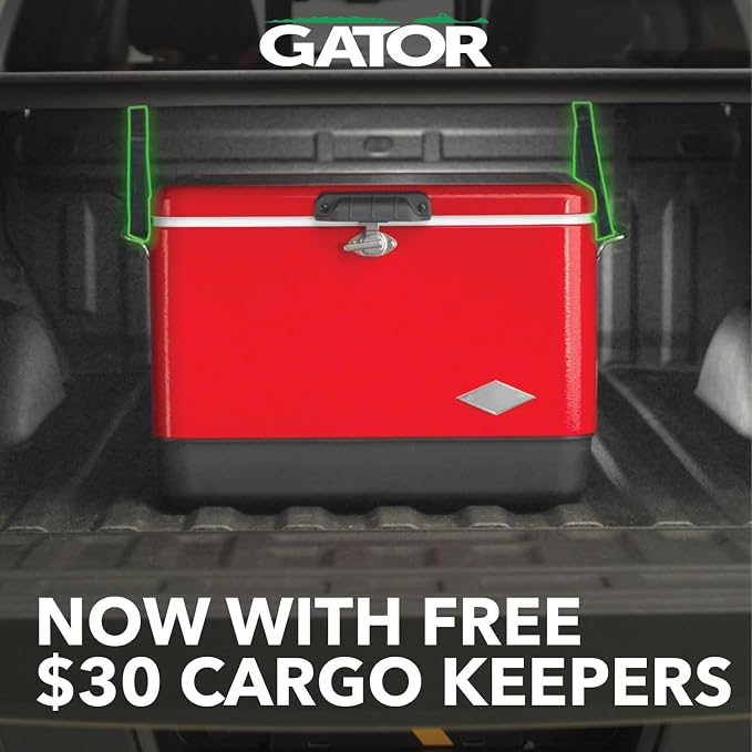 Gator Soft Roll Up Truck Bed Tonneau Cover - Easy-to-Install - No-Drill Installation - Durable Vinyl Roll Up Tonneau Cover - Low-Profile Design - 2019-2026 Chevy/GMC Silverado/Sierra 5'10" Bed