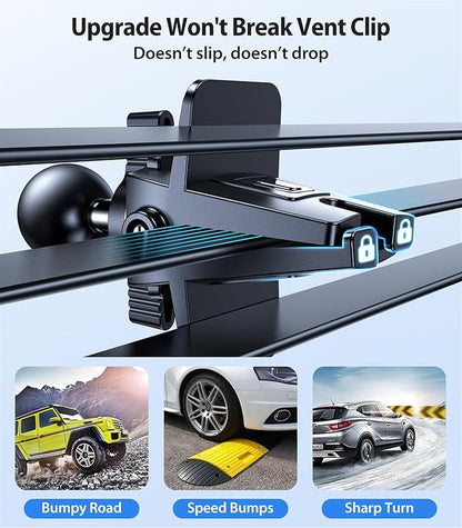 VICSEED for MagSafe Car Mount [Upgraded Strongest Magnet Power] Magnetic Phone Holder for Car Vent 360 Adjustable Magnetic Car Phone Holder Mount for iPhone 17 Air Pro Max 15 14 13 12 Plus Mini, Blue